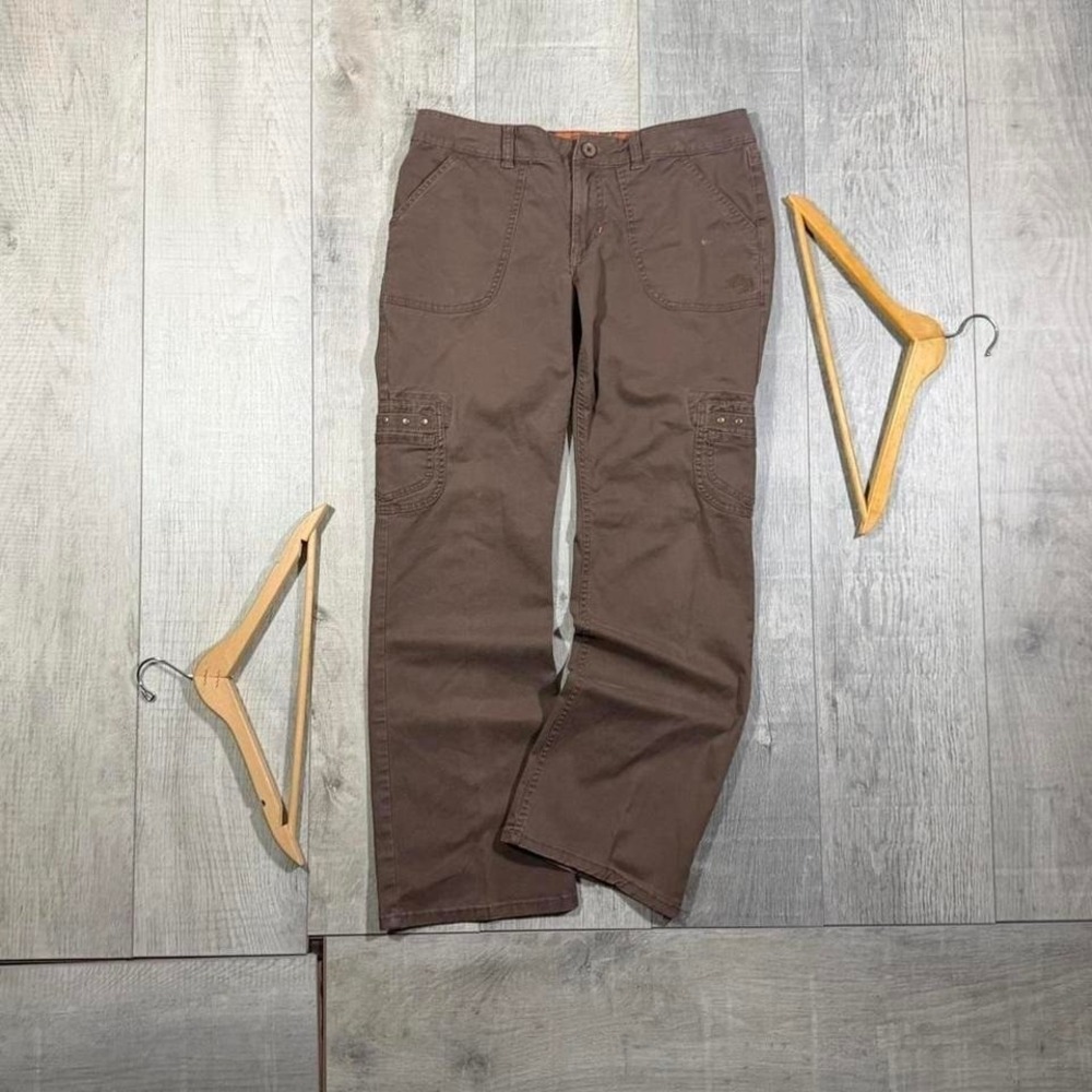 2000s brown flared buckleโ back Harley Davidson motorcycle riding pants